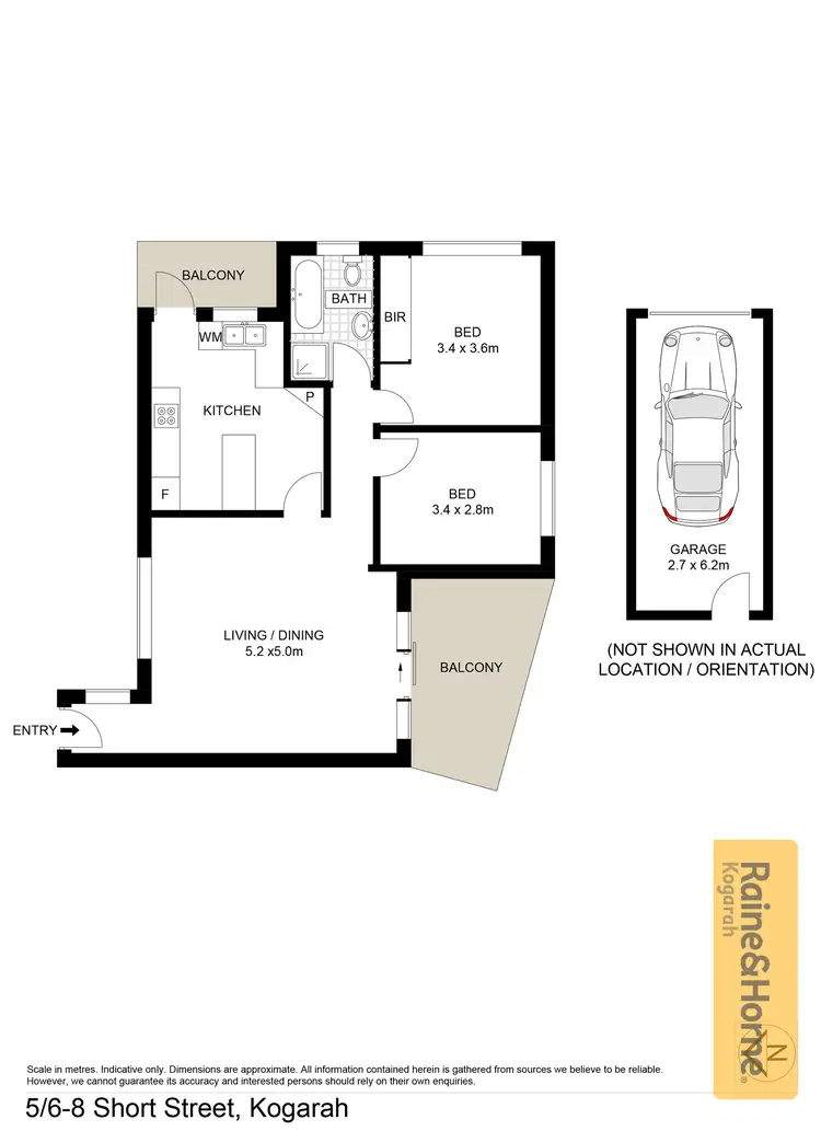 Floorplan of Homely unit listing, 5/6 Short Street, Kogarah NSW 2217