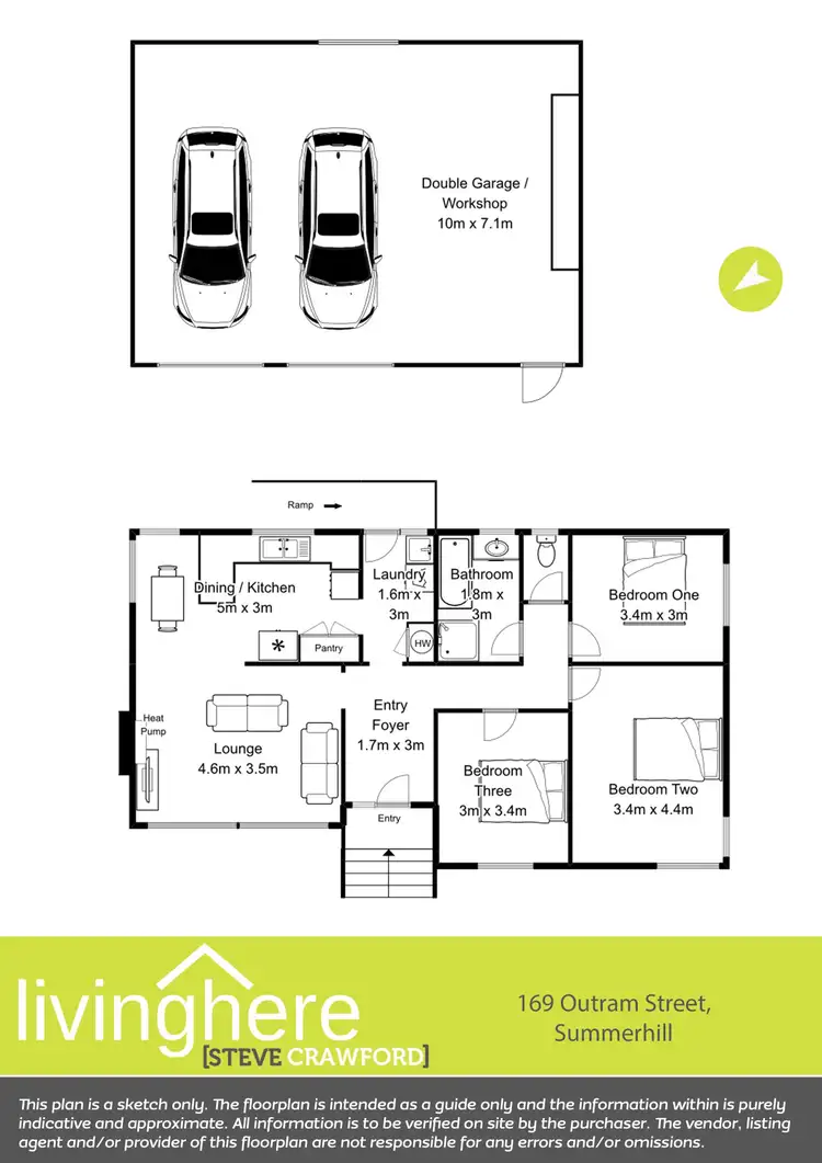 Floorplan of Homely house listing, 169 Outram Street, Summerhill TAS 7250