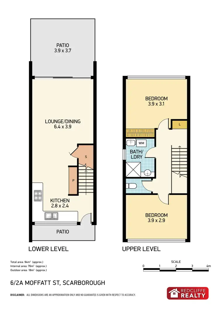 Floorplan of Homely townhouse listing, 6/2a Moffatt Street, Scarborough QLD 4020