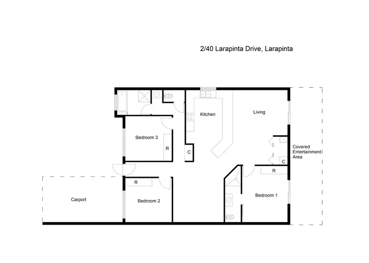 Floorplan of Homely other listing, 2/40 Larapinta Drive, Araluen NT 870
