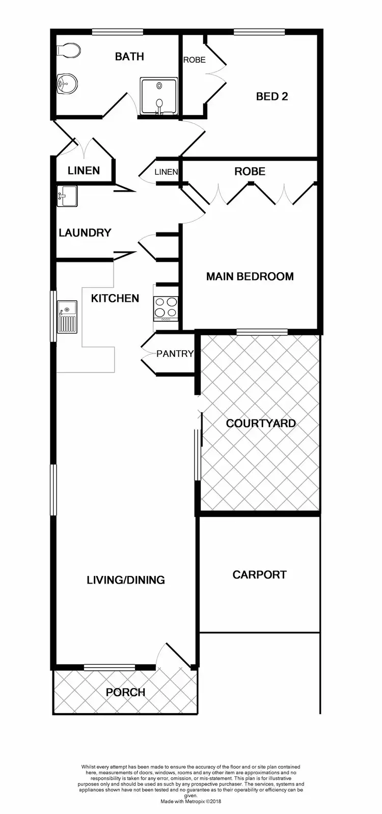 Floorplan of Homely house listing, 3/21 Little James Street, Morpeth NSW 2321