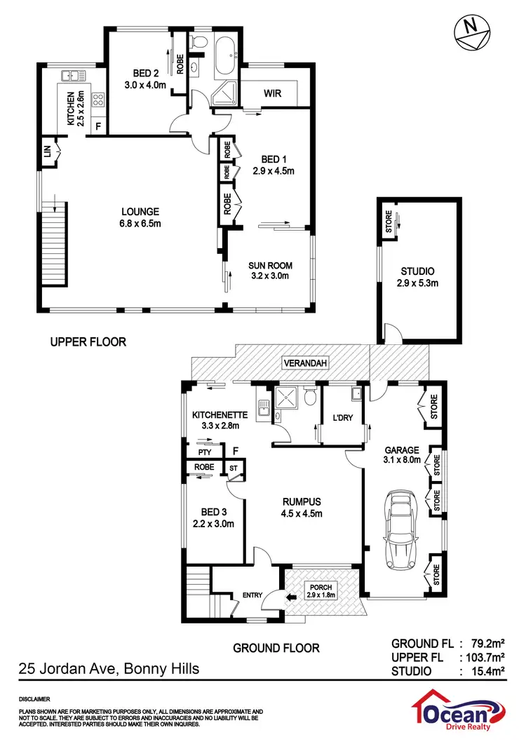 Floorplan of Homely house listing, 25 Jordan Avenue, Bonny Hills NSW 2445