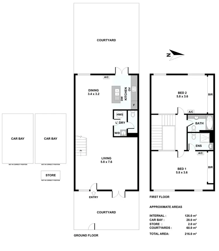 Floorplan of Homely townhouse listing, 38/177 Oxford Street, Leederville WA 6007