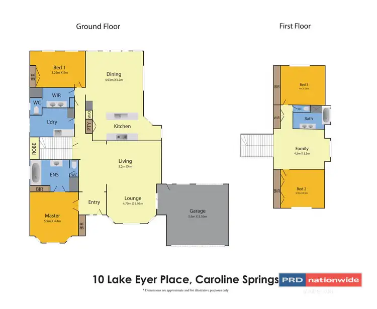 Floorplan of Homely house listing, 10 Lake Eyre Place, Caroline Springs VIC 3023