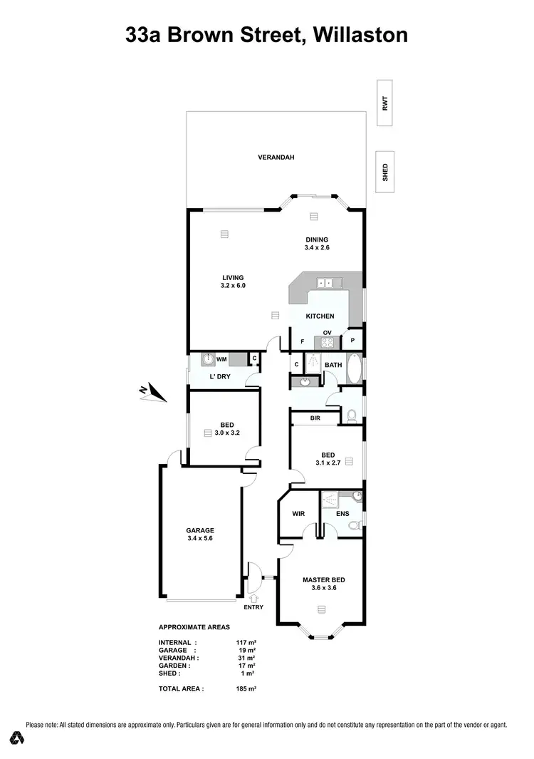 Floorplan of Homely house listing, 33A Brown Street, Willaston SA 5118