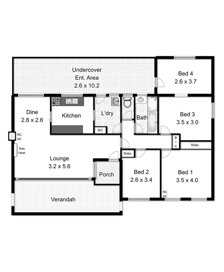 Floorplan of Homely house listing, 42 Ashton Road, Davoren Park SA 5113
