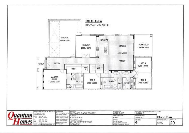 Floorplan of Homely house listing, 9 Morand Street, Gisborne VIC 3437