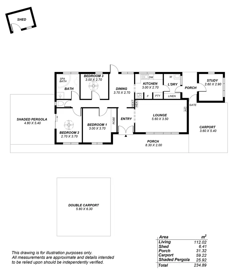 Floorplan of Homely house listing, 6 Fairway Drive, Hawthorndene SA 5051