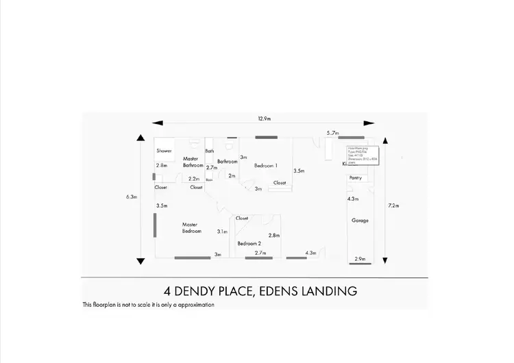 Floorplan of Homely house listing, 4 Dendy Place, Edens Landing QLD 4207