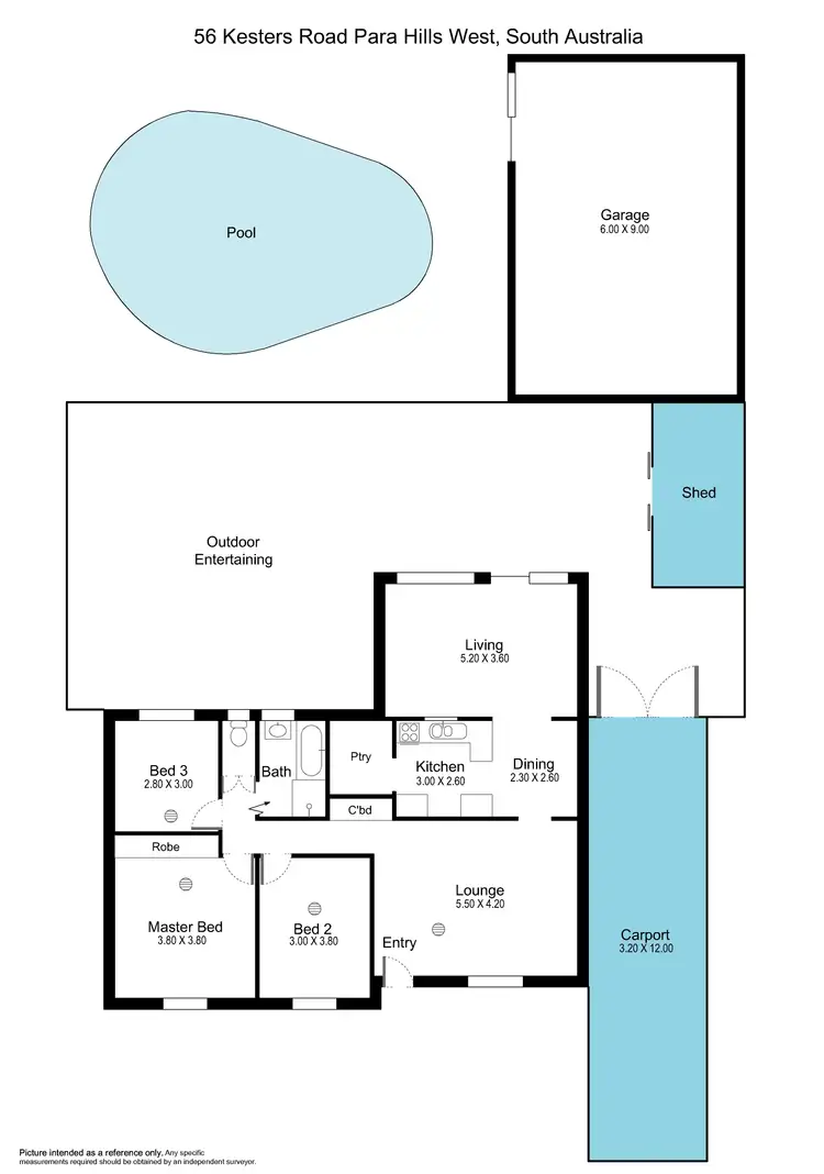 Floorplan of Homely house listing, 56 Kesters Road, Para Hills West SA 5096