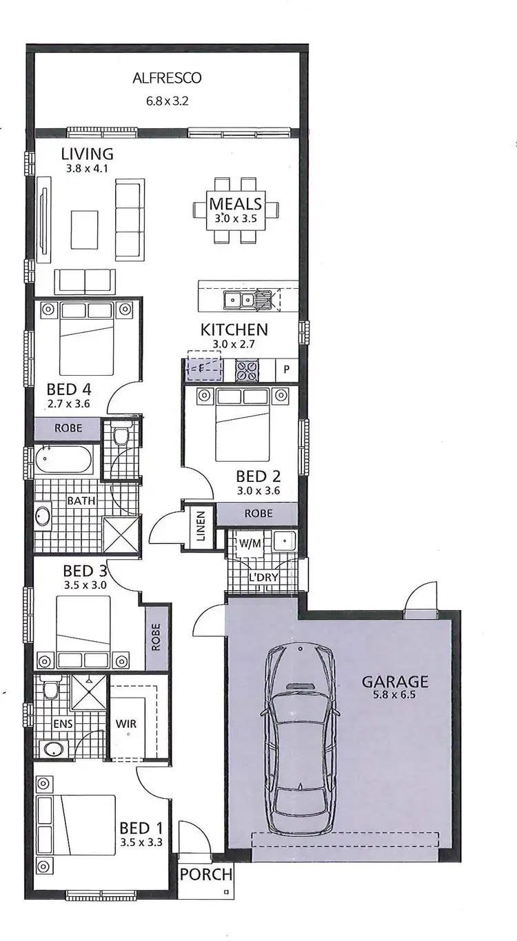 Floorplan of Homely house listing, 9 Isla Court, Munno Para West SA 5115