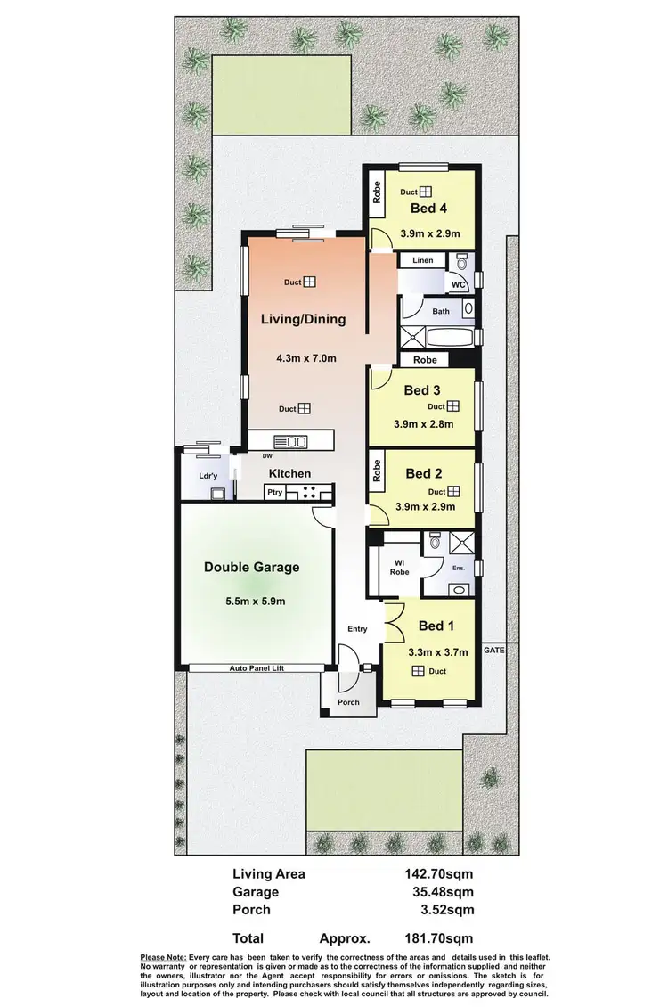 Floorplan of Homely house listing, 13 Scarfo Drive, Salisbury Downs SA 5108