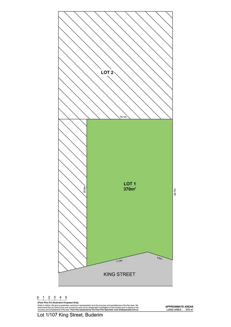 Floorplan of Homely land listing, Lot 1/107 King Street, Buderim QLD 4556