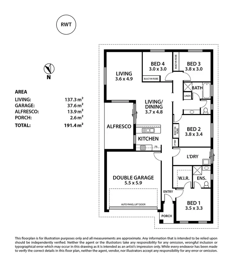 Floorplan of Homely house listing, 75 Hampden Way, Strathalbyn SA 5255