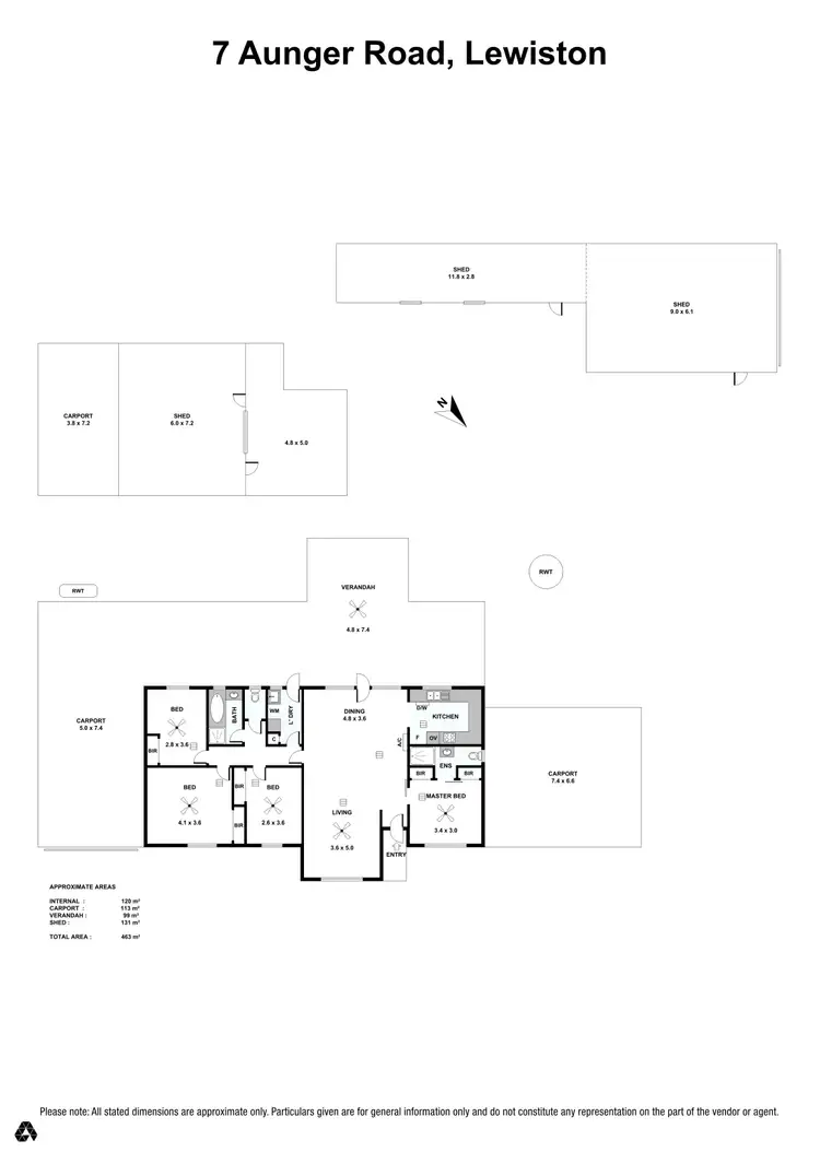 Floorplan of Homely house listing, 7 Aunger Road, Lewiston SA 5501