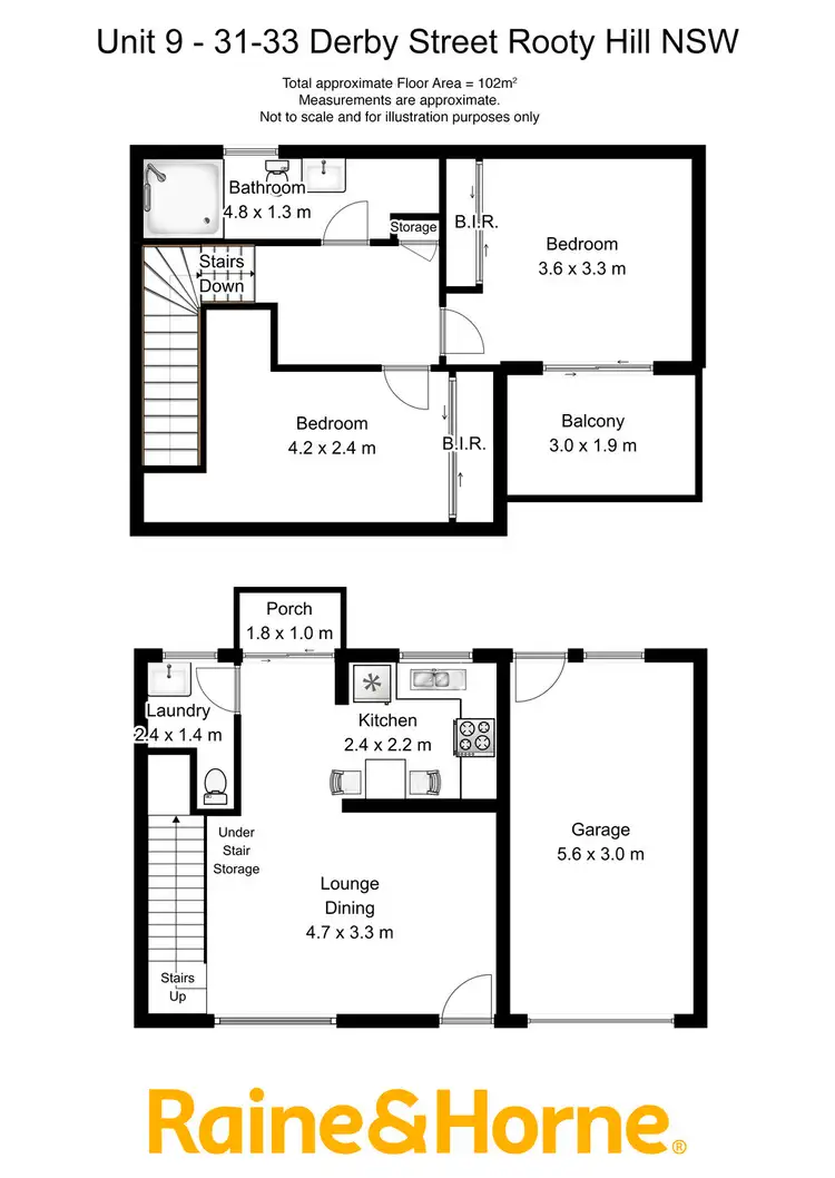 Floorplan of Homely townhouse listing, 9/31-33 Derby Street, Rooty Hill NSW 2766
