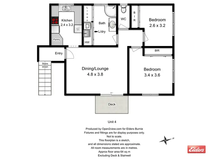 Floorplan of Homely unit listing, Unit 4/172-174 Wilson Street, Burnie TAS 7320