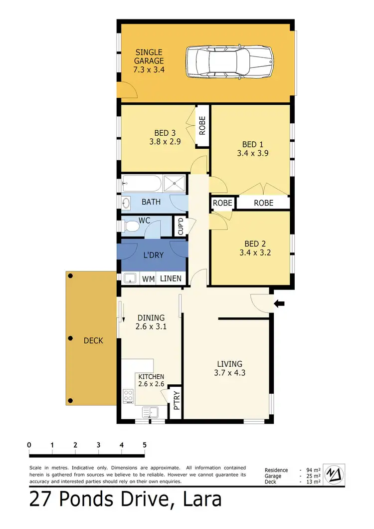Floorplan of Homely house listing, 27 Ponds Drive, Lara VIC 3212