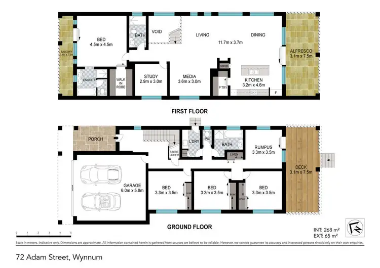 Floorplan of Homely house listing, 72 ADAM STREET, Wynnum QLD 4178
