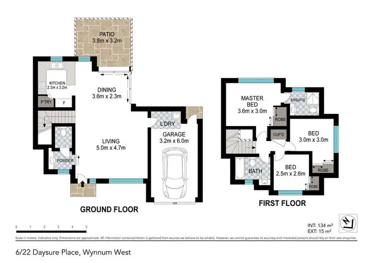 Floorplan of Homely townhouse listing, 6 22 DASYURE PLACE, Wynnum West QLD 4178