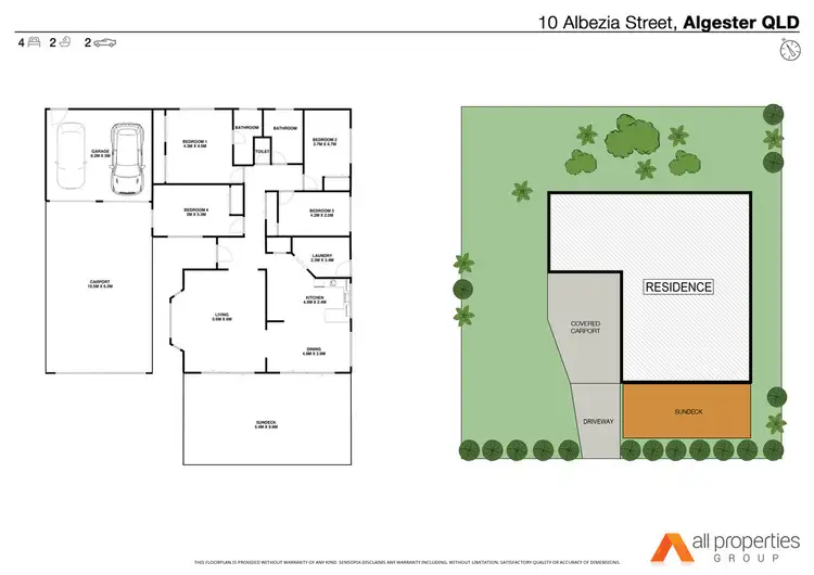 Floorplan of Homely house listing, 10 Albezia St, Algester QLD 4115