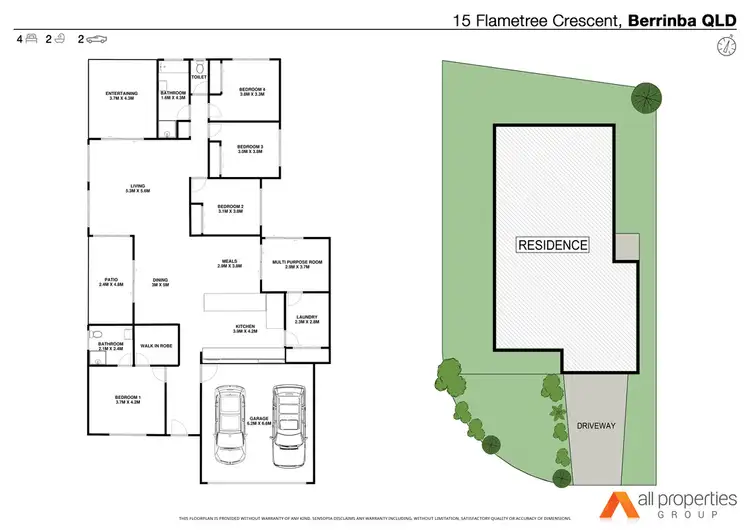 Floorplan of Homely house listing, 15 Flametree Cres, Berrinba QLD 4117