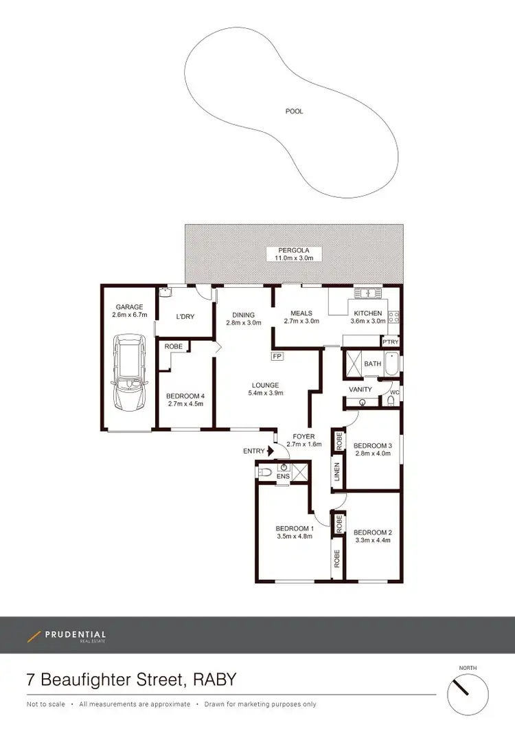 Floorplan of Homely house listing, 7 Beaufighter Street, Raby NSW 2566