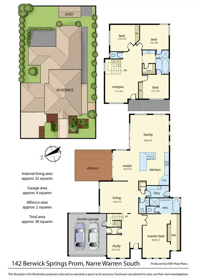 Floorplan of Homely house listing, 142 Berwick Springs Promenade, Narre Warren South VIC 3805