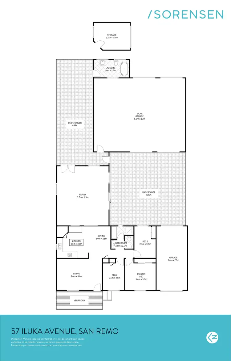 Floorplan of Homely house listing, 57 Iluka Avenue, San Remo NSW 2262