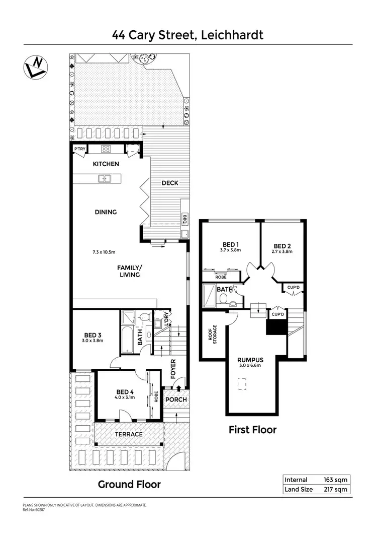 Floorplan of Homely house listing, 44 Cary Street, Leichhardt NSW 2040