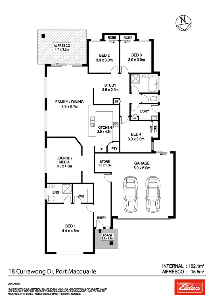 Floorplan of Homely house listing, 18 Currawong Drive, Port Macquarie NSW 2444