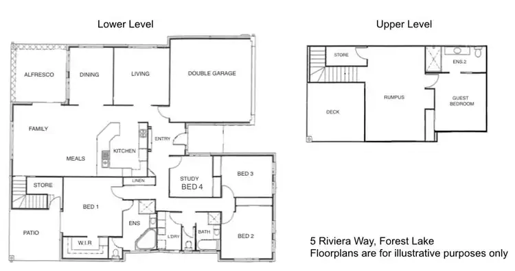 Floorplan of Homely house listing, 5 Riviera Way, Forest Lake QLD 4078