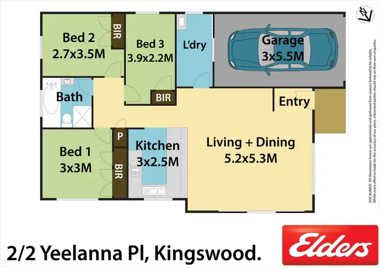 Floorplan of Homely house listing, 2/2 Yeelanna Place, Kingswood NSW 2747
