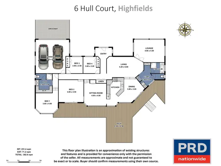 Floorplan of Homely house listing, 6 Hull Court, Highfields QLD 4352