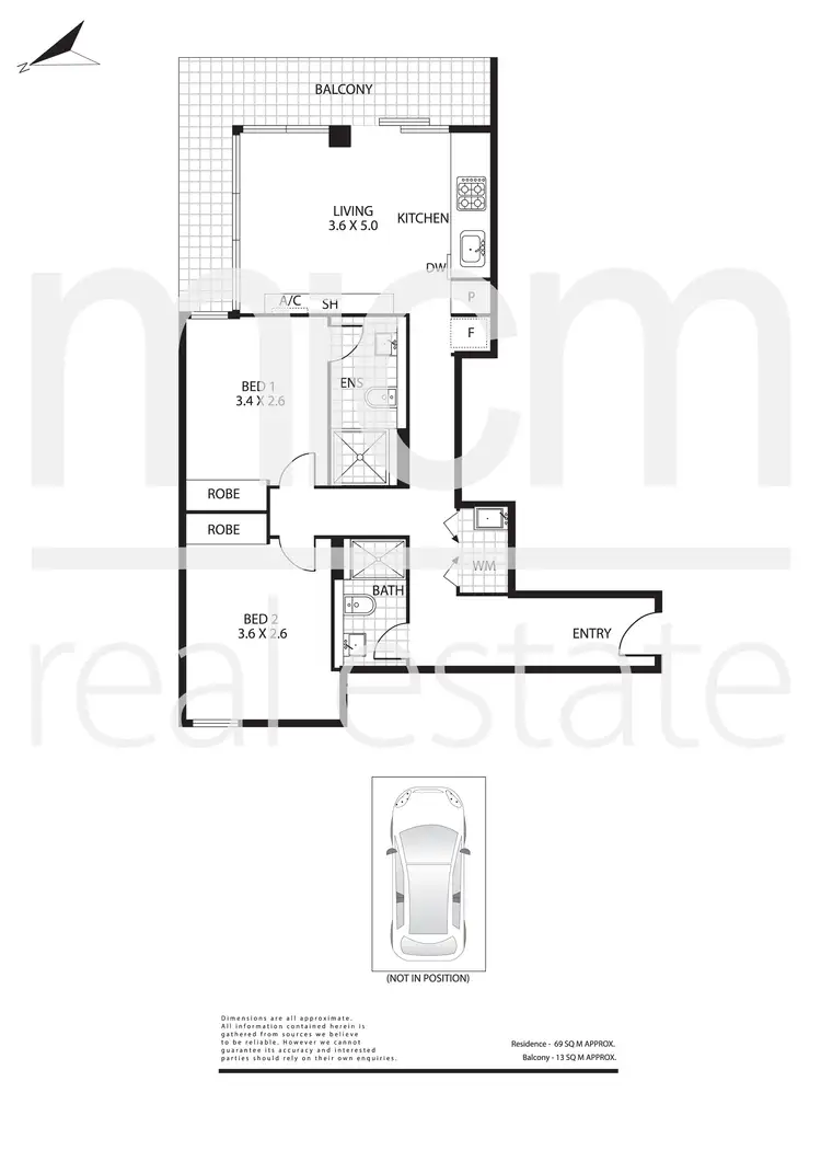 Floorplan of Homely apartment listing, 609/2 Claremont Street, South Yarra VIC 3141