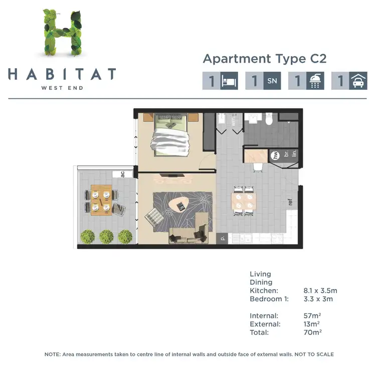 Floorplan of Homely apartment listing, 8310/55 Forbes Street, West End QLD 4101