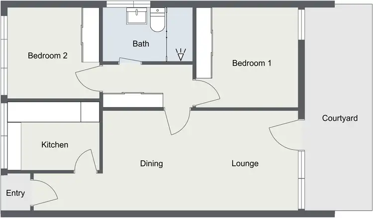 Floorplan of Homely apartment listing, 7/7 McGee Place, Pearce ACT 2607