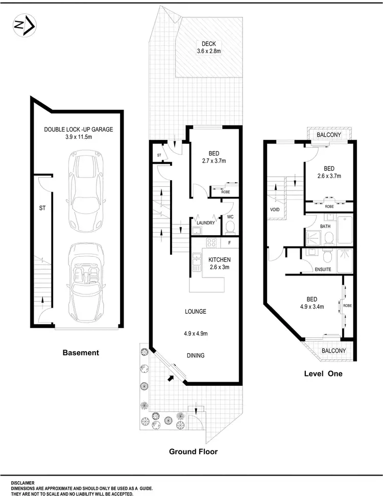 Floorplan of Homely townhouse listing, 22/2 Nelson Street, Thornleigh NSW 2120