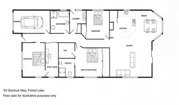 Floorplan of Homely house listing, 53 Glorious Way, Forest Lake QLD 4078
