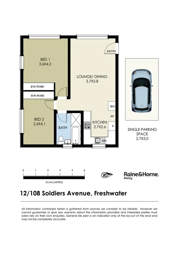Floorplan of Homely apartment listing, 12/108 Soldiers Avenue, Freshwater NSW 2096
