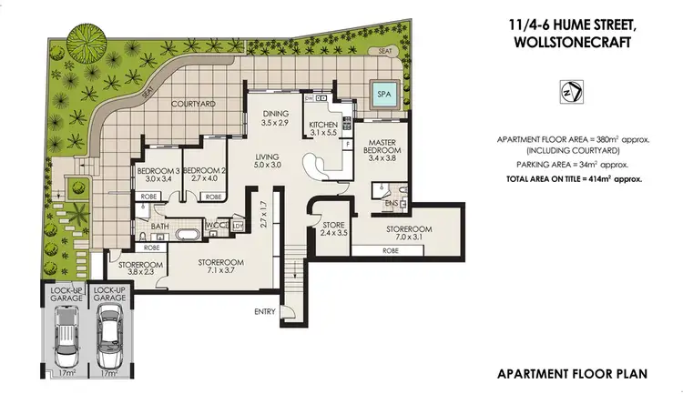 Floorplan of Homely apartment listing, 11/4-6 HUME STREET, Wollstonecraft NSW 2065