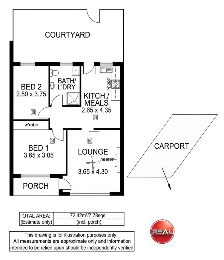 Floorplan of Homely unit listing, Unit 5, 12 Crozier Terrace, Oaklands Park SA 5046