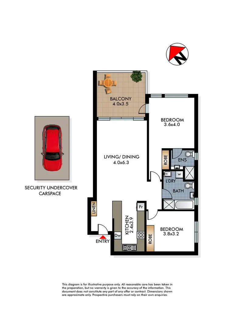 Floorplan of Homely apartment listing, 16/65-75 Brighton Boulevard, Bondi Beach NSW 2026