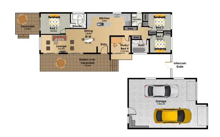 Floorplan of Homely house listing, 11 Rosella Place, Tewantin QLD 4565