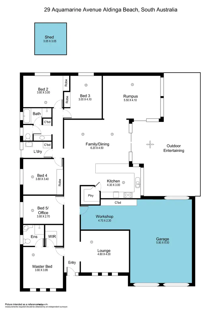 Floorplan of Homely house listing, 29 Aquamarine Ave, Aldinga Beach SA 5173