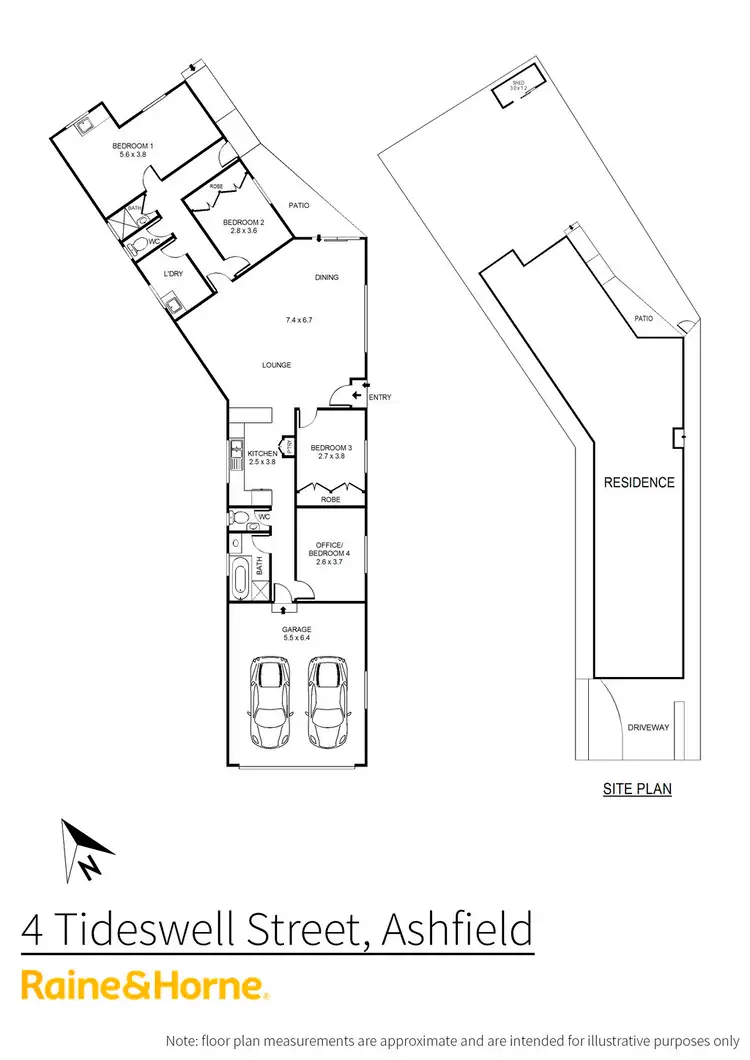 Floorplan of Homely house listing, 4 Tideswell Street, Ashfield NSW 2131