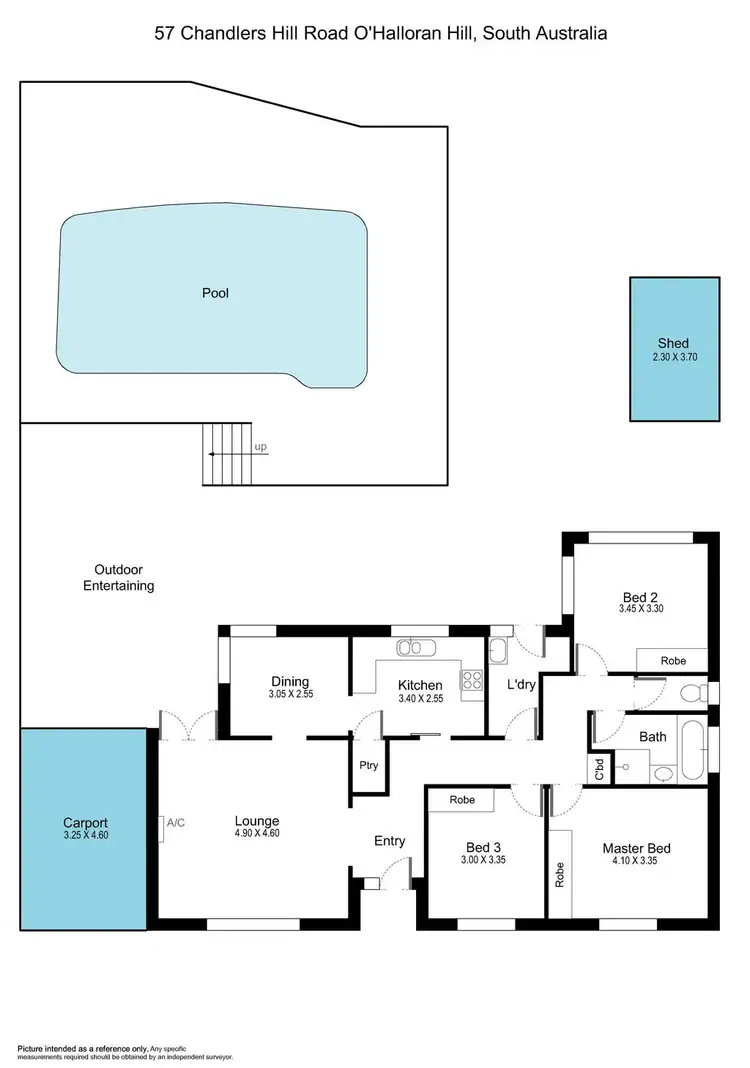 Floorplan of Homely house listing, 57 Chandlers Hill Road, O'halloran Hill SA 5158