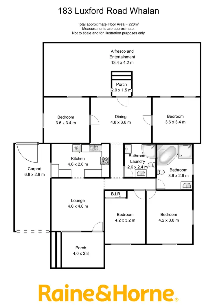 Floorplan of Homely house listing, 183 LUXFORD Rd, Whalan NSW 2770