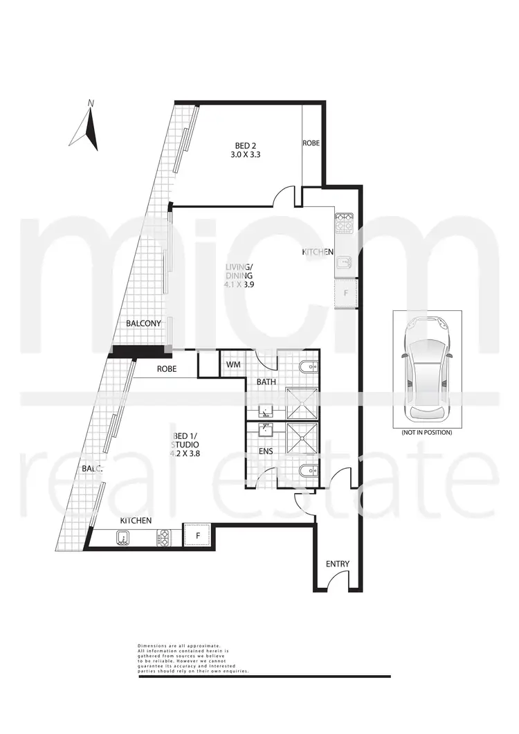 Floorplan of Homely apartment listing, 2512/100 Harbour Esplanade, Docklands VIC 3008