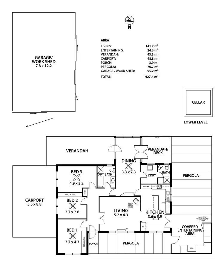 Floorplan of Homely house listing, 40 Westbourne Street, Langhorne Creek SA 5255